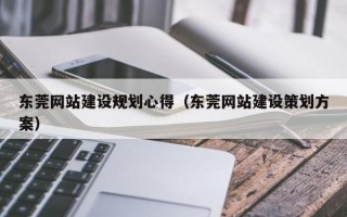 东莞网站建设规划心得（东莞网站建设策划方案）
